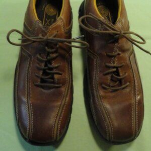 ROCKPORT XCS APM74848 BROWN LEATHER LACE UP CASUAL COMFORT sz9.5W SHOES LD 6090